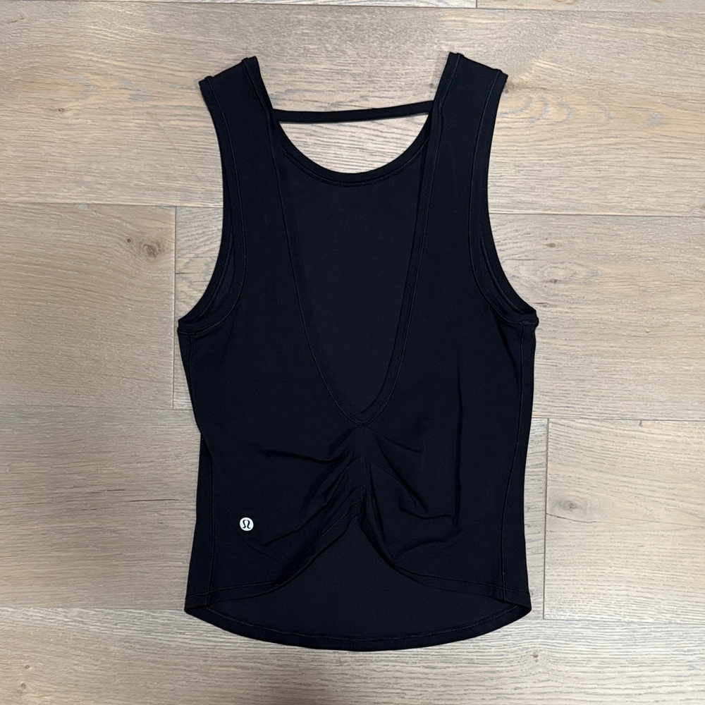 lululemon athletica Black Twist-back Performance Tank